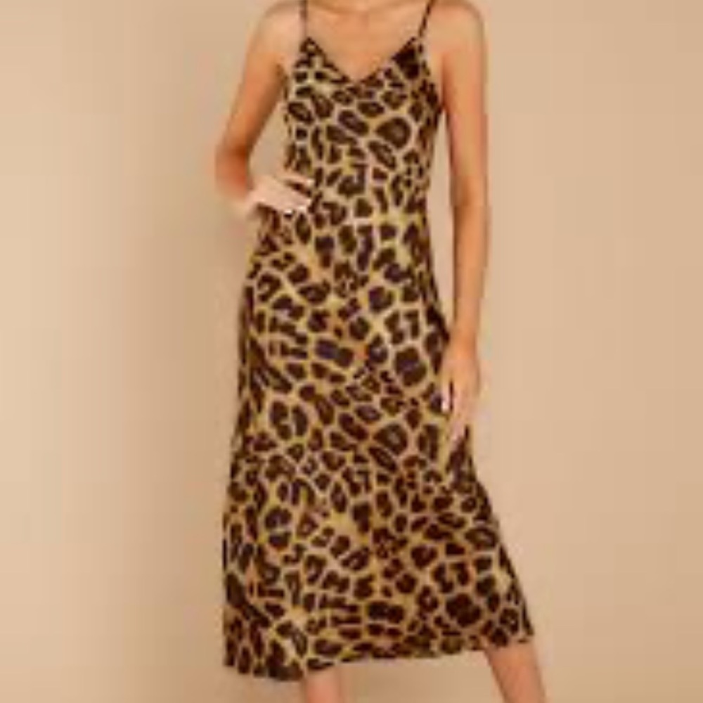 Aura Leopard Print Camisole Dress